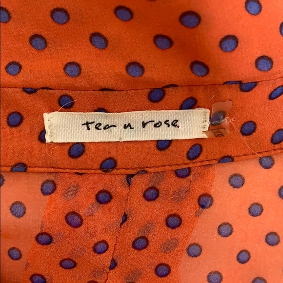 TEA N ROSE•BUTTON UP•BLOUSE - Picture 9 of 12